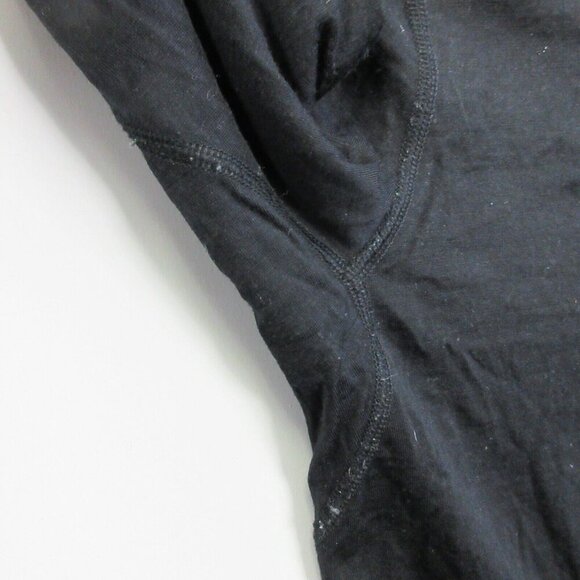 Icebreaker Merino Bodyfit 200 Hoodie Women M Black Quarter Zip Long Sleeve 224 - Picture 8 of 14
